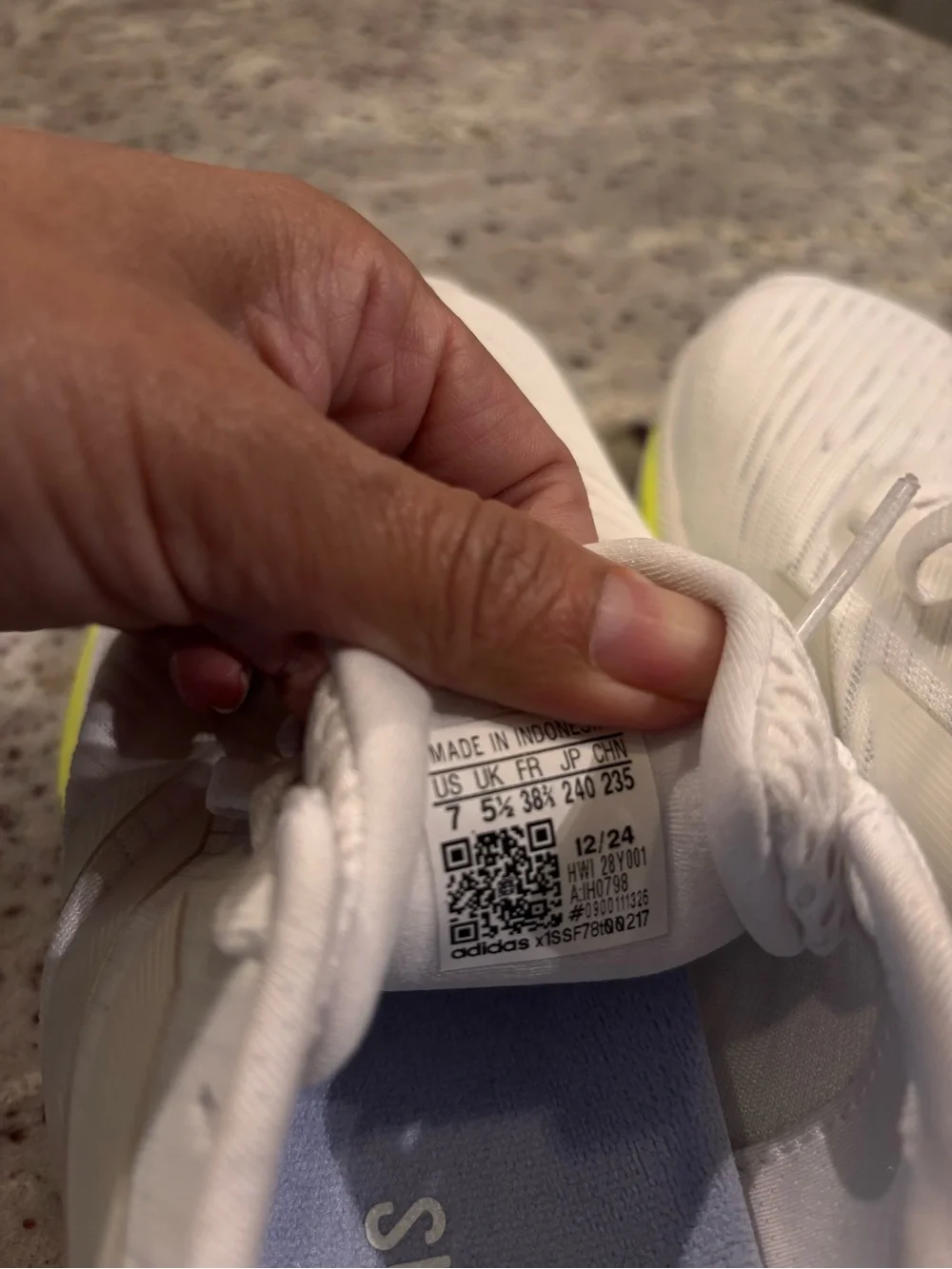 Adidas White Sneakers Sz 7